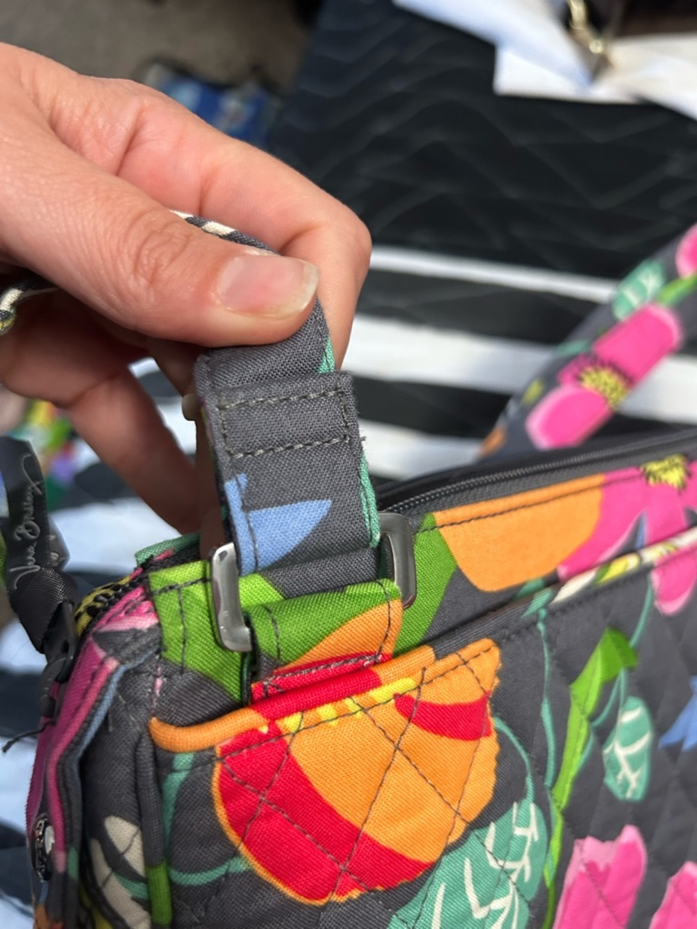 Vera Bradley jazzy bloom Crossbody messenger Bag - Picture 11 of 14